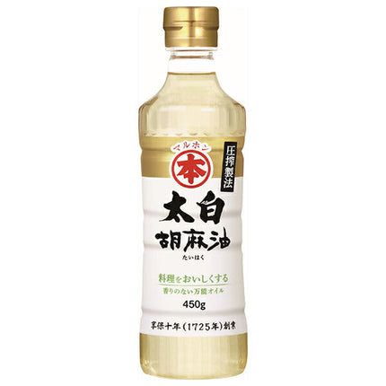 Takemoto Yushi Maruhon Taihaku Huile de Sésame 450g Bouteilles PET x 6 pièces