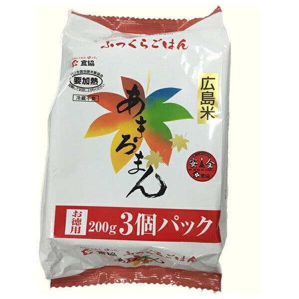 Food Association Aseptic Packed Rice Hiroshima Rice Akiroman (200g x 3p) x 8 pieces [Shipped in Japan]