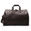 Vintage Leather Travel Duffle Bag – Genuine Cowhide Retro Weekender Bag for Men | Large Capacity Carry On Luggage