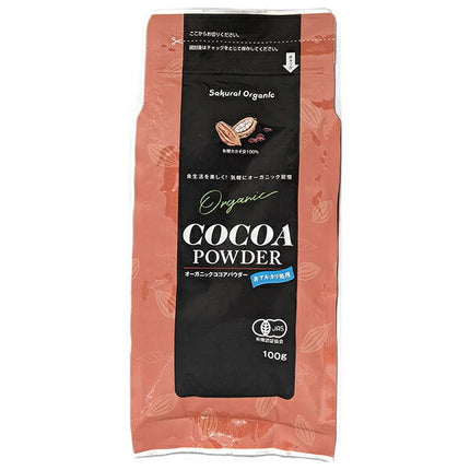 Sakurai Foods Poudre de Cacao Bio 100g x 12 sachets