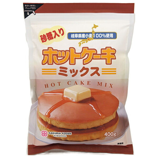 Sakurai Foods, mélange pour pancakes, sucré, 400g x 20 sachets.