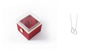 Fashion Acrylic Rotating  Valentine  Rose Jewelry gift  Box