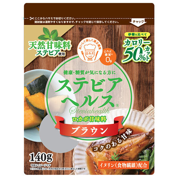 日本リコス ステビアヘルス ブラウン 140g袋×6袋入【日本出荷】