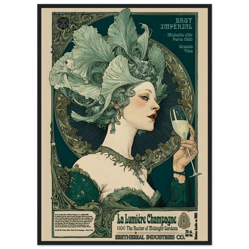 La Lumière Champagne - Poster & Framed Print