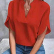 Summer Short-sleeved Chiffon Shirt New V-neck blouse Women's Casual Versatile Clothing Evening Tops for Women
