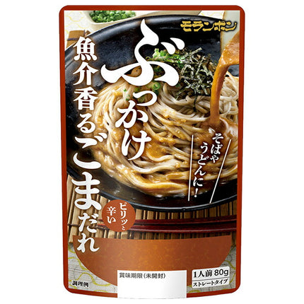 Moranbong Bukkake Seafood Flavored Sesame Sauce 80g x 10 bags [Shipped in Japan]