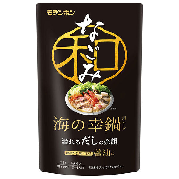 モランボン 海の幸鍋用スープ なごみ 750g×10袋入【日本出荷】