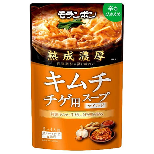 モランボン 熟成濃厚 キムチチゲ用スープ マイルド 750g×10袋入【日本出荷】