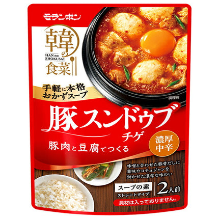 Moranbong Korean food pork sundubu jjigae 330g x 10 bags [shipped in Japan]
