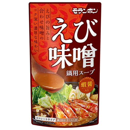 Moranbong Shrimp Miso Hot Pot Soup 750g x 10 bags [Shipped in Japan]