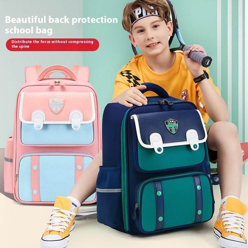 British Style Children Spine Protection water resistant Backpack for School