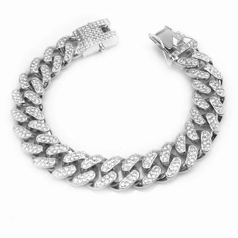 Zinc Alloy Wide Hip Hop Cuban Link Chain Necklace