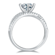 1 Carat Moissanite 925 Sterling Silver Ring