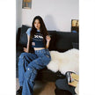 Blue Denim Pant Baggy Boyfriend Cargo Jeans for Women