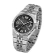 Men's Minimalist Quartz Watch – Classic Silver Dial Wristwatch