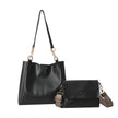 Two-piece Set Large Capacity Leather Totes shoulder Work Commuter Bag