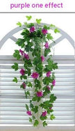 Simulation Plant Morning Glory Ratten For Wall Hanging Decoration Garlands