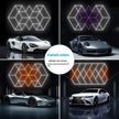 480W Honeycomb LED Car Detailing Station Light 2.4x4.8m 50000H Car Wash Shop Bay Light