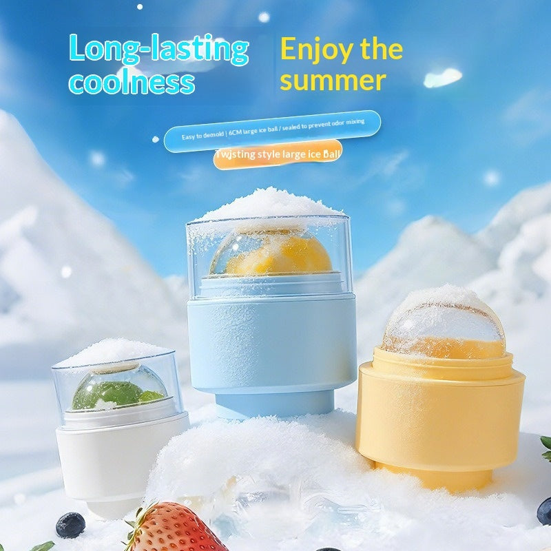 6cm Ice Ball Mold – Quick-Freeze Sphere Maker for Cocktails & Whiskey Drinks