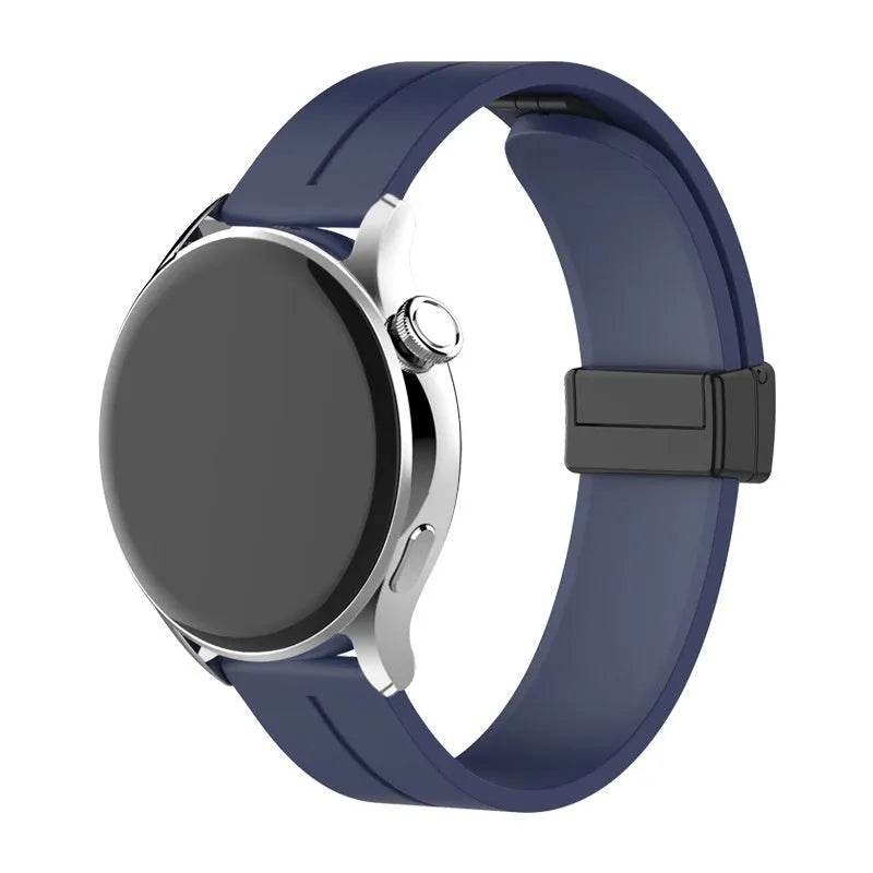 Applicable Watt4 Strap Silicone Magnetic Folding Buckle Watch Band