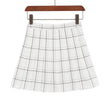 Mini Plaid Pleated High Waist Skirt A- Line Skirt