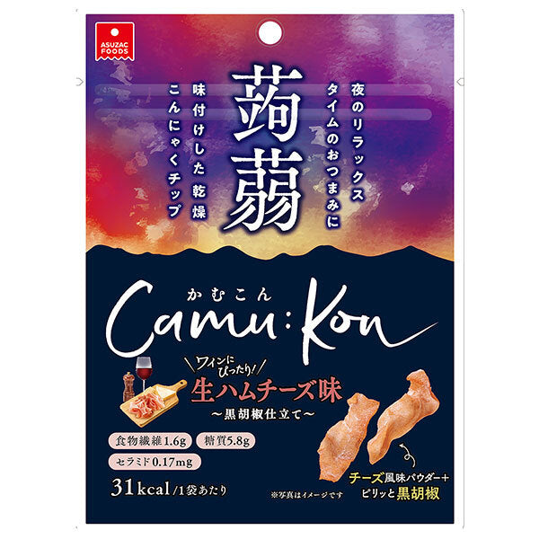 Aszak Foods Kamukon Prosciutto Ham Cheese Flavor 11g x 20 bags [Shipped in Japan]