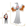 12ft 4pcs LED Lights Giant Scary Ghost Flames And Flashing Red Eyes Inflatable Halloween Decoration