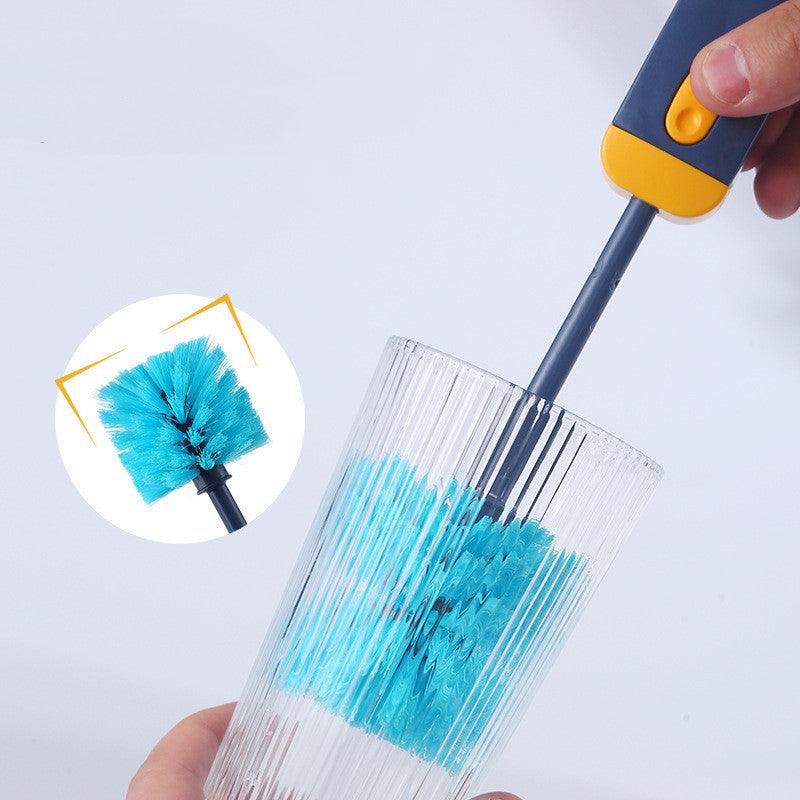 4-in-1 Bottle Cleaning Brush Set – Silicone Cup Cleaner with Gap, Corner & Straw Brushes for Water Bottles, Tumblers & Cups