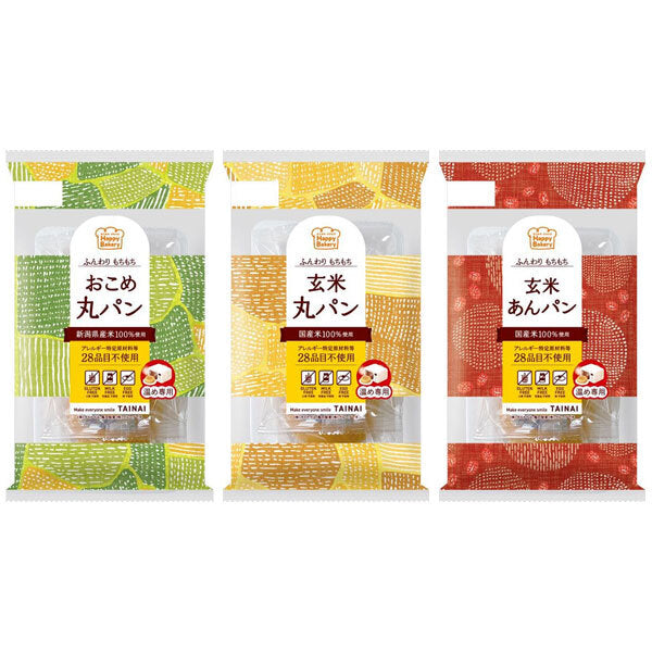 Tainai round bread (3 pieces) 3 types assortment set 6 (3 types x 2) pieces [shipped in Japan]