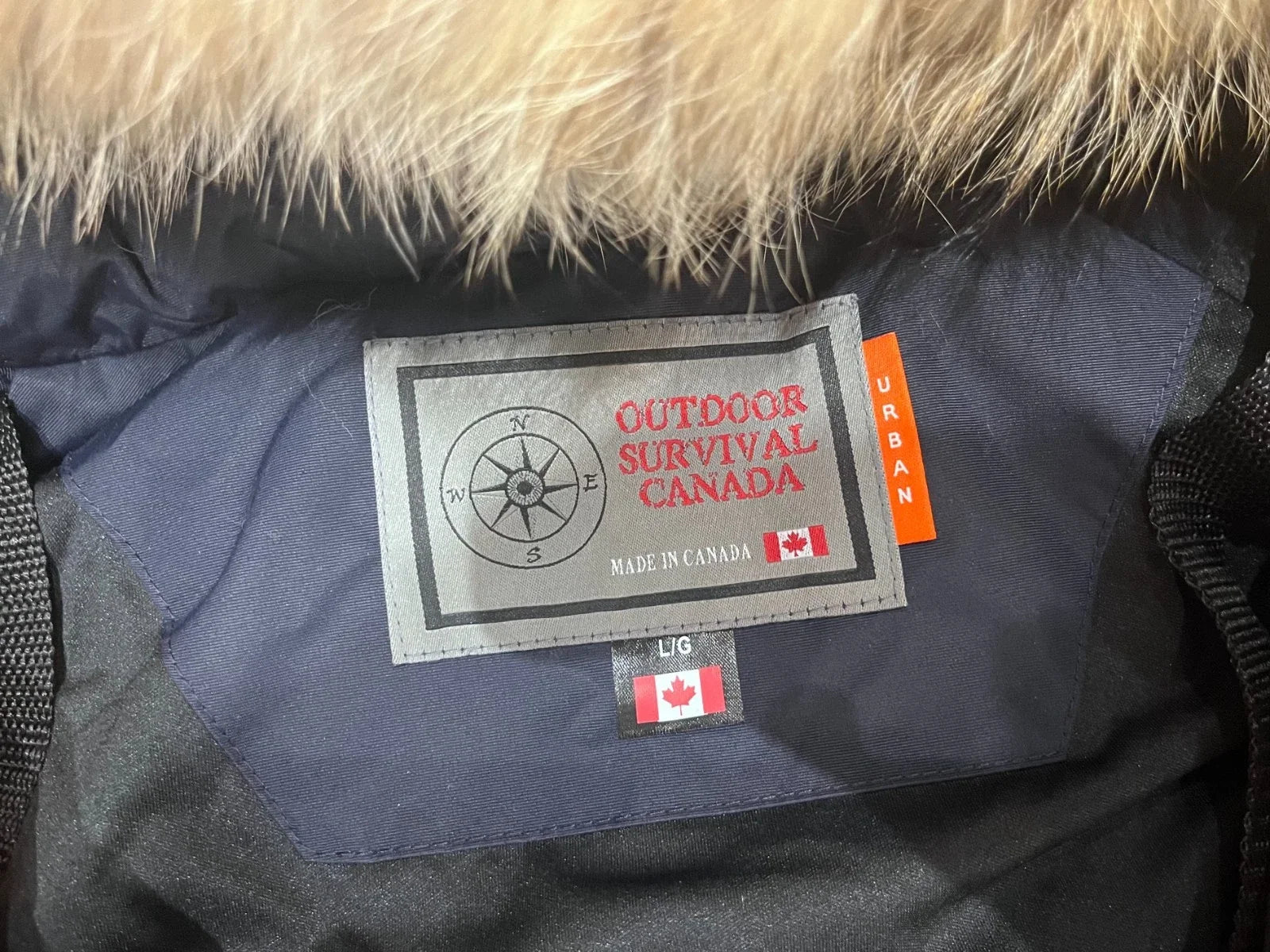 Outdoor Survival Canada Men's Nevluk UC -20°C Urban Down Parka - Large, Cold Lake Blue - ON DISPLAY