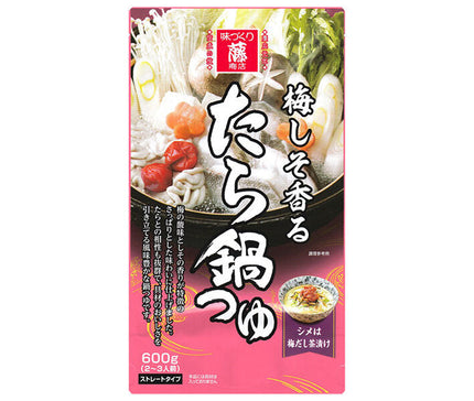 藤商店 梅しそ香る たら鍋つゆ 600g×10袋入