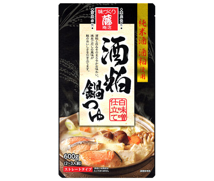 Fuji Shoten Sake lees hotpot soup with white miso 600g x 10 bags 