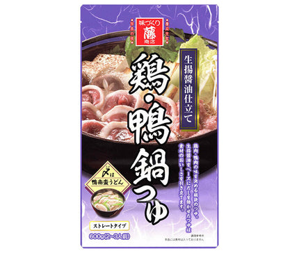 藤商店 鶏 鴨鍋つゆ 生揚醤油仕立て 600g×10袋入