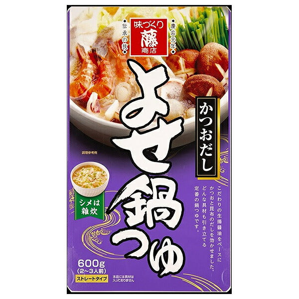 Soupe Fuji Shoten Yose Nabe Bonito Dashi 600g x 10 sachets 