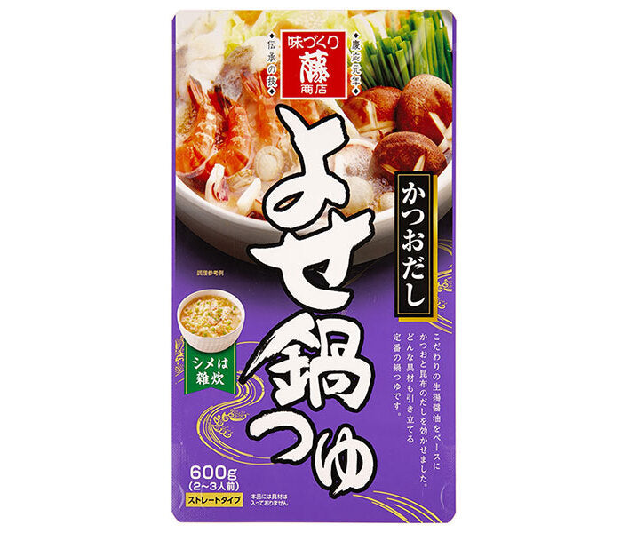 Soupe Fuji Shoten Yose Nabe Bonito Dashi 600g x 10 sachets 