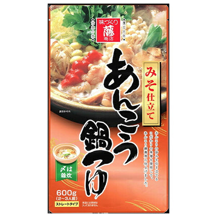 Fuji Shoten Monkfish Hot Pot Soup Base, Miso Flavor, 600g x 10 Bags [Ships from Japan]