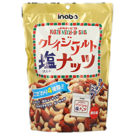 稲葉ピーナツ クレイジーソルト ナッツ 126g×12袋入【日本出荷】