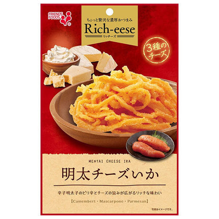 Inoue Foods Rich-eese Mentaiko Cheese Squid 34g x 10 bags [Shipped in Japan]