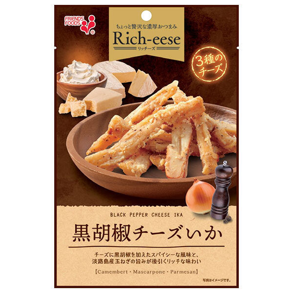 井上食品 Rich-eese(リッチーズ) 黒胡椒チーズいか 45g×10袋入【日本出荷】