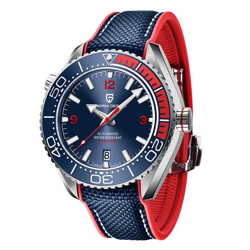 Men's Luminous Mechanical Watch Rotatable Bezel Sports Watch