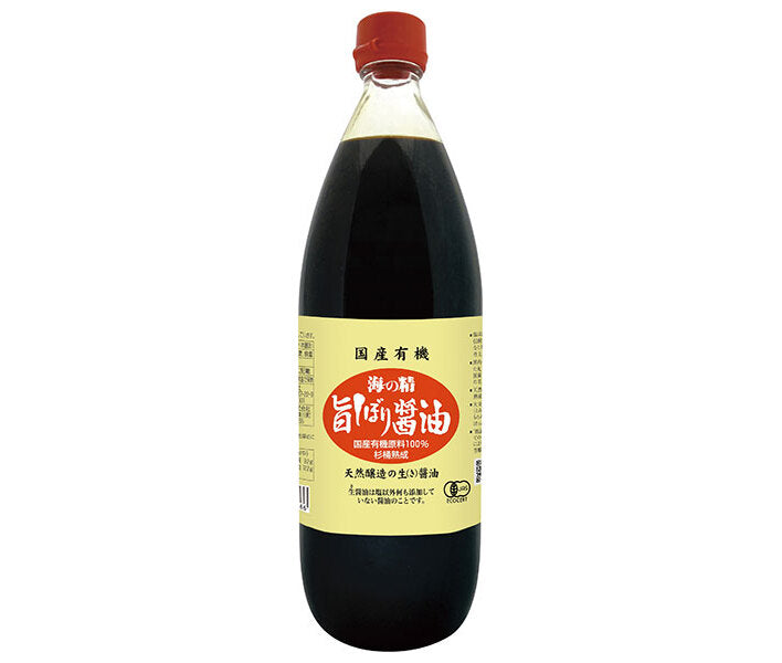 Sea Spirit Domestic Organic Umami Shibori Soy Sauce 1L bottle x 12 bags [Shipped in Japan]