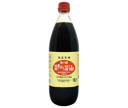 Sea Spirit Domestic Organic Umami Shibori Soy Sauce 1L bottle x 12 bags [Shipped in Japan]