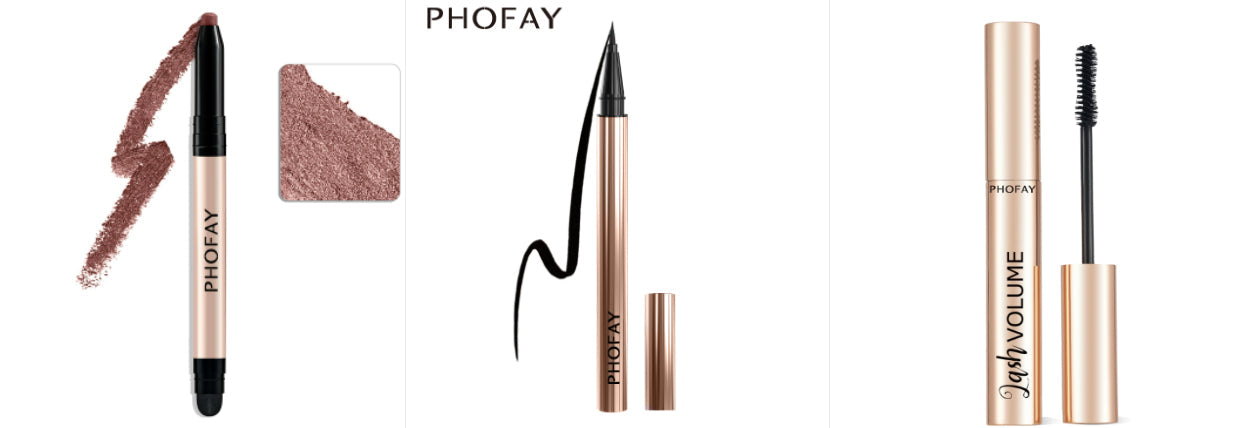 PHOFAY Eyeshadow Stick – Waterproof, Easy-Blend Colour (12 Shade Sets)