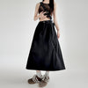 Women's Drawstring Utility Skirt - Casual Long Skirt for Summer