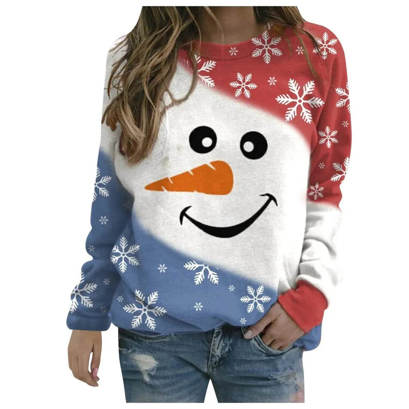 Women Autumn And Winter Funny Christmas Sweatshirt