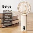 Mini Folding Digital Display Mute Refrigeration Handheld Fan
