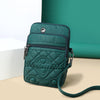 Quilted PU Crossbody Shoulder Bag for Women – Mini Zip Purse in 4 Colours