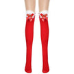 Thickened Women's Red Long Bow Christmas Stockings