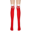 Thickened Women's Red Long Bow Christmas Stockings