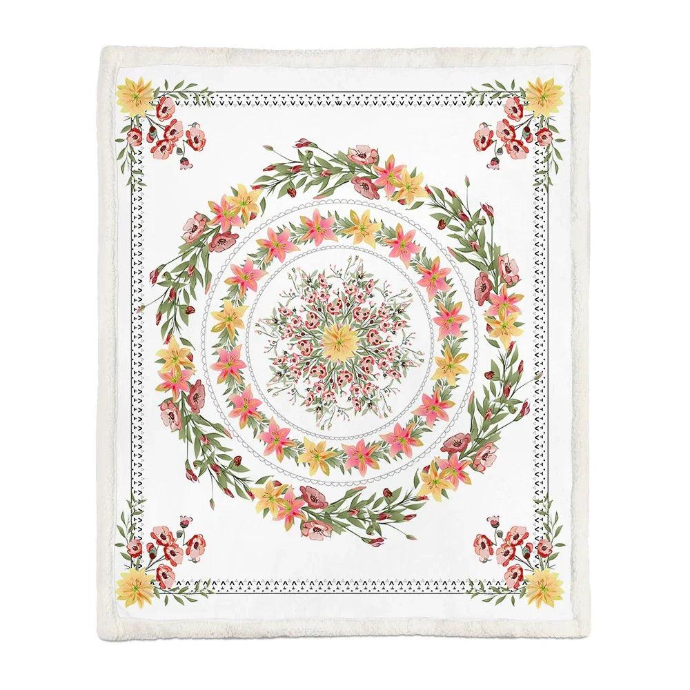 Flannel Blanket Air Conditioning Blanket Napping Blanket